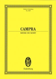 Campra: Messe de Mort (Study Score) published by Eulenburg